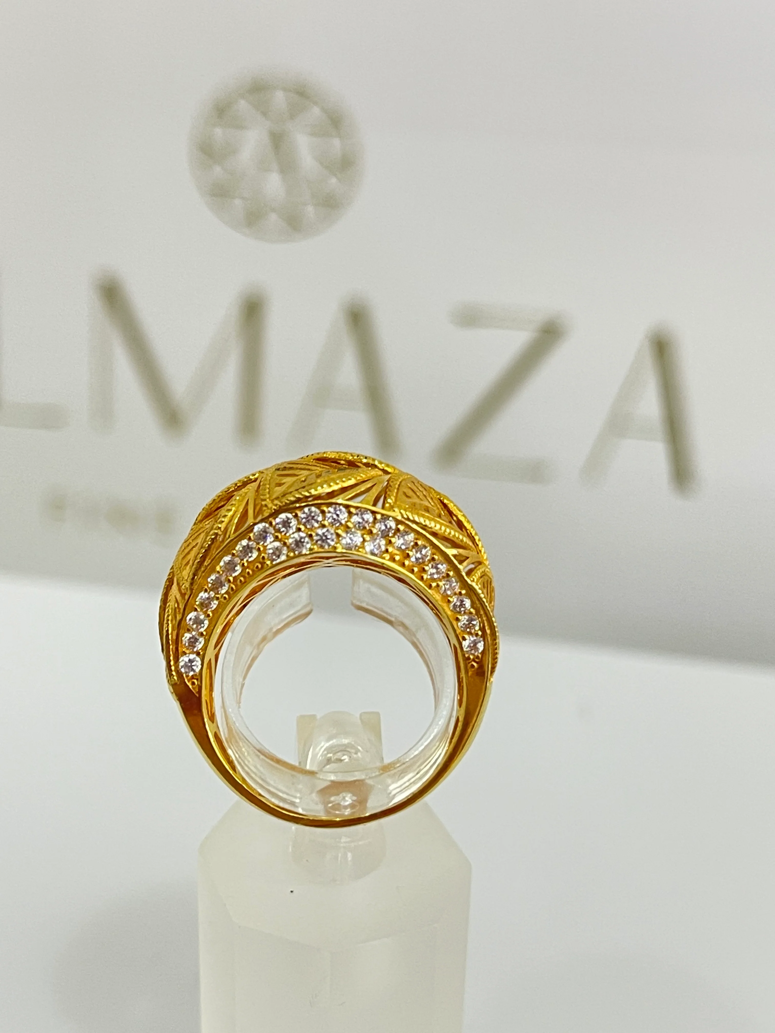 21K Gold Leaf Ring - Image 3